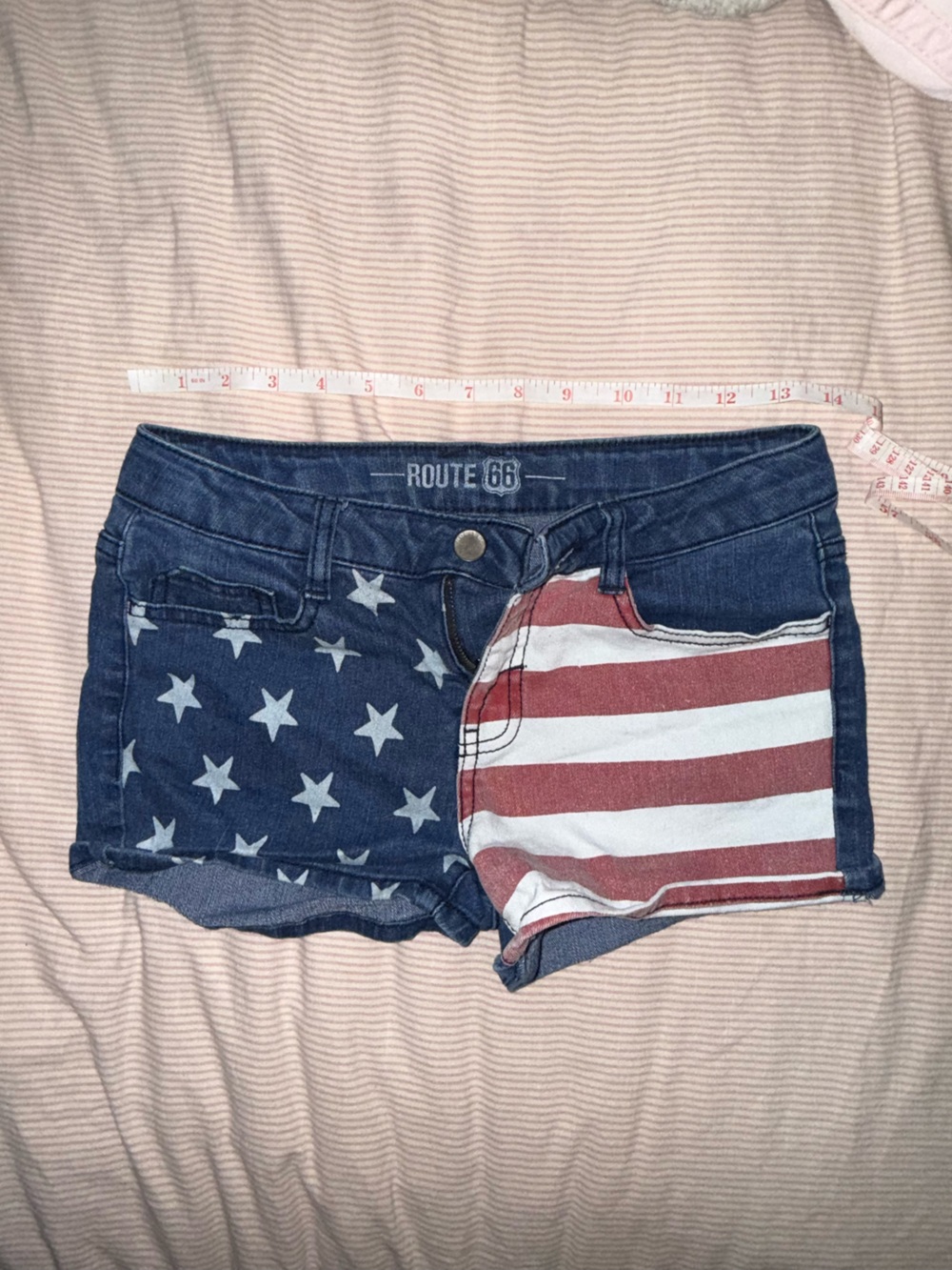 Route 66 American Flag Slow waisted shorts